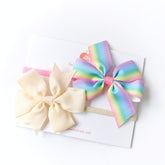 Rainbow Dreams & Vanilla Cream Headband Set of 2